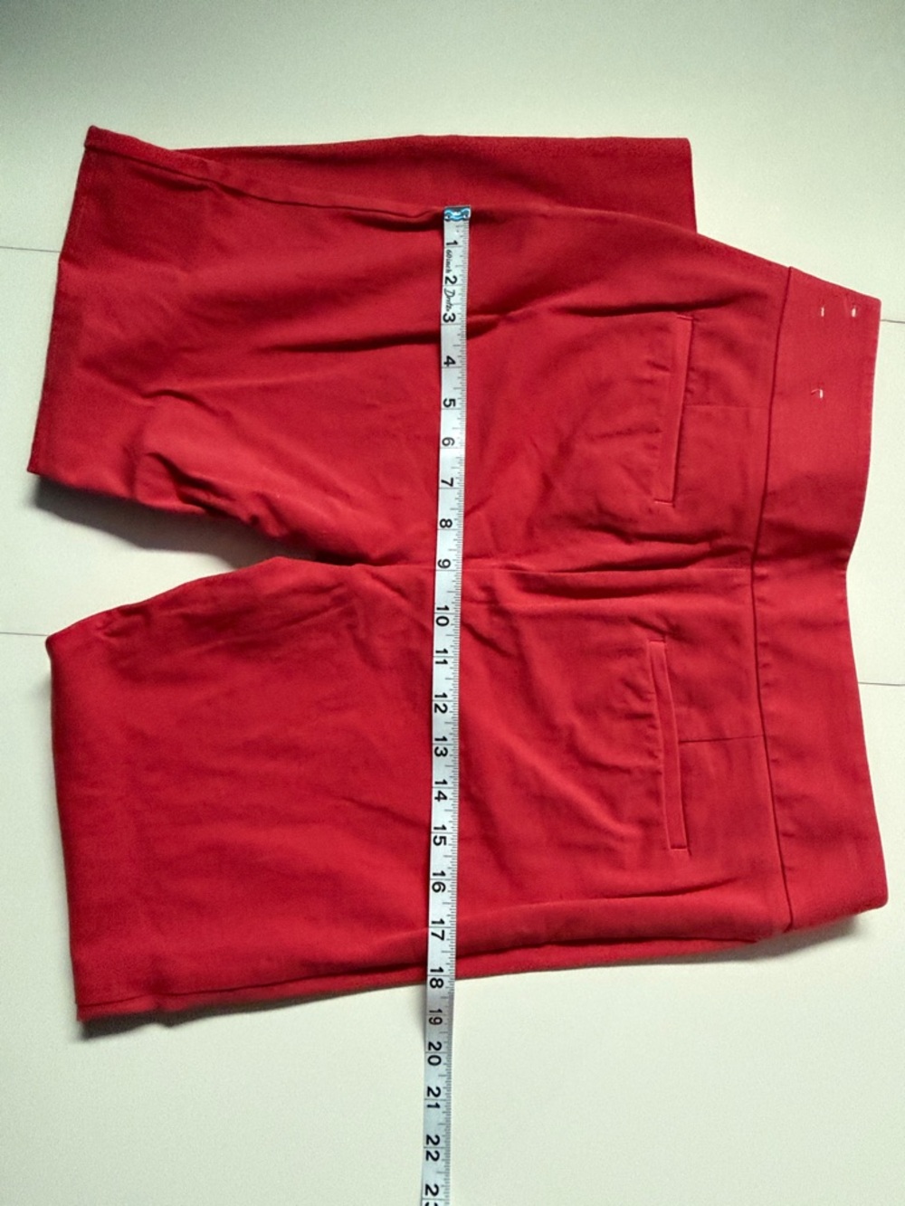 LOFT Red Capri Pants with Straight Leg - Picture 5 of 6
